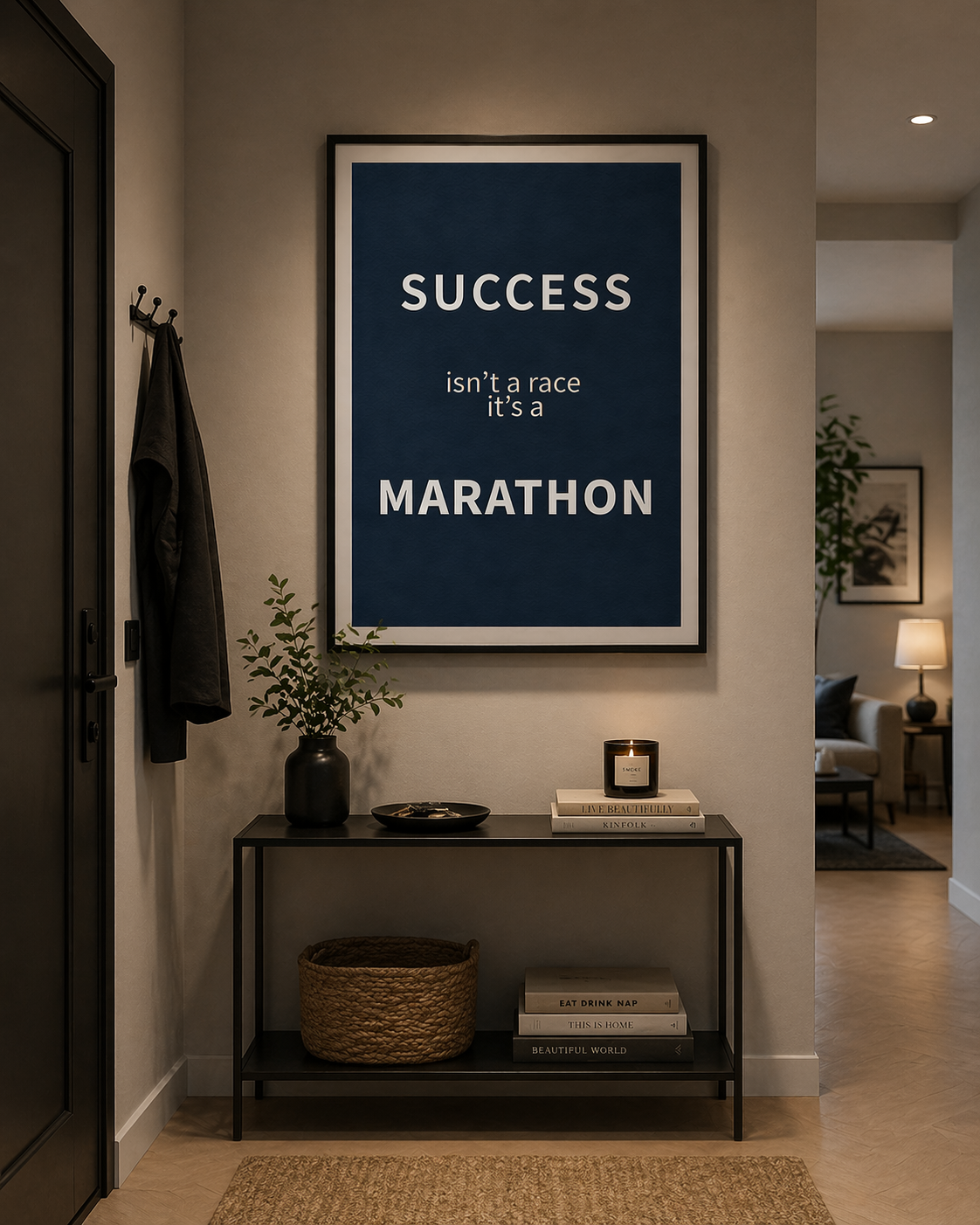 Success Isn't A Race | Digital Wall Art – 4 Sizes for Gym & Office