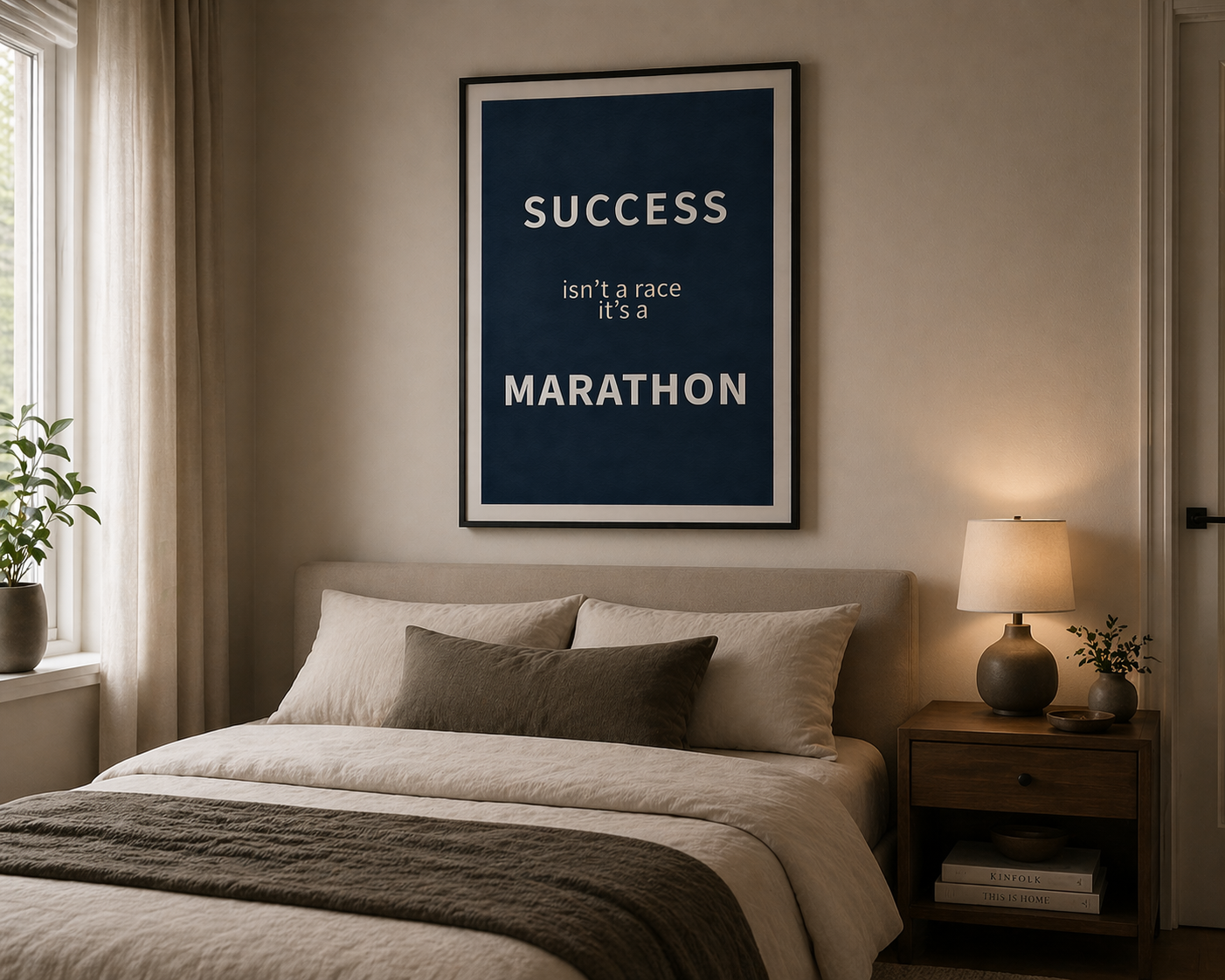 Success Isn't A Race | Digital Wall Art – 4 Sizes for Gym & Office