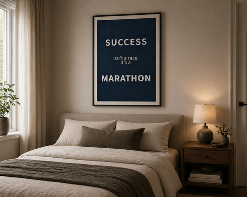 Success Isn't A Race | Digital Wall Art – 4 Sizes for Gym & Office